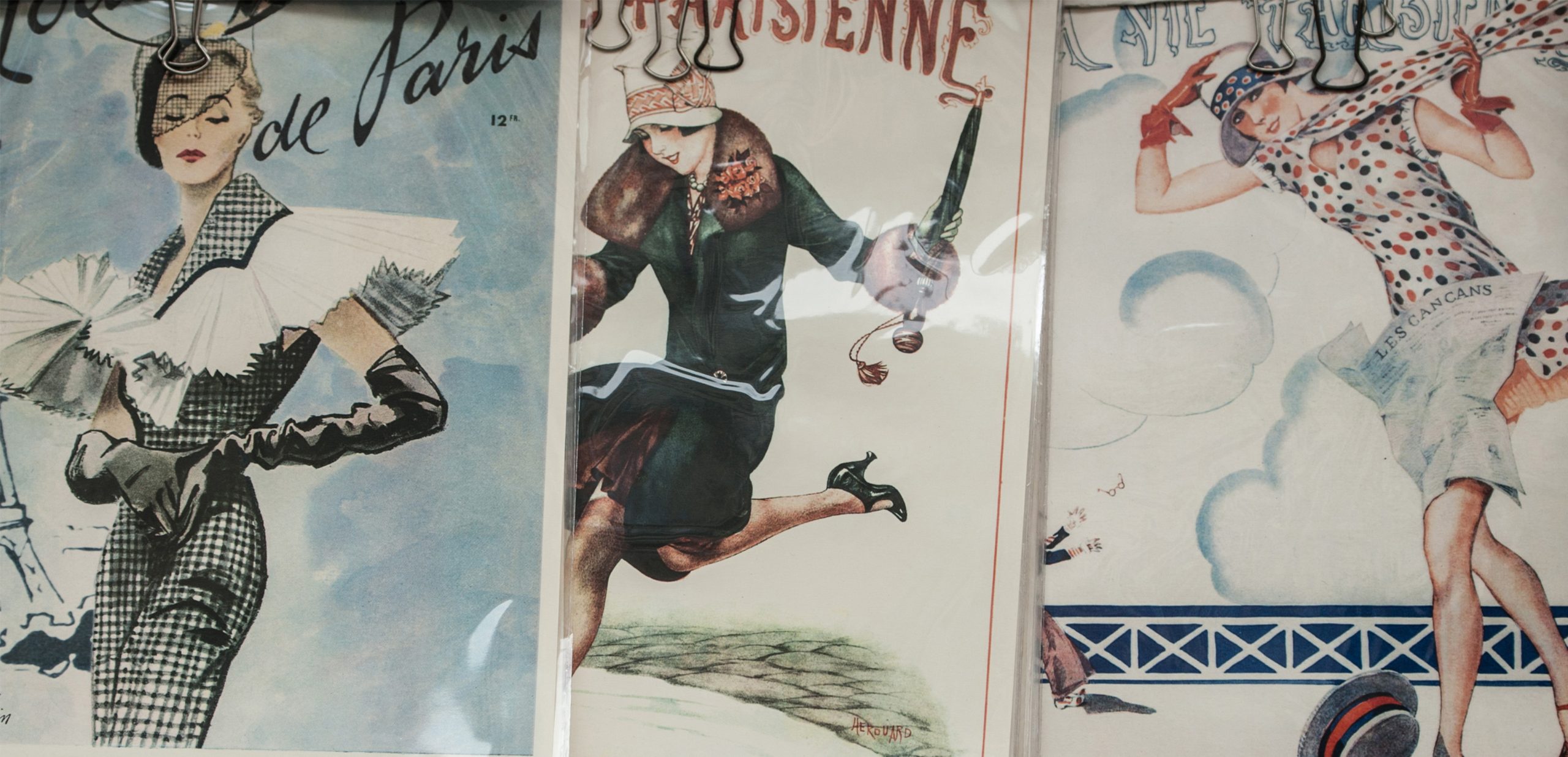 It’s fashionable to be patentable! Three 1920's fashion posters laid across each other